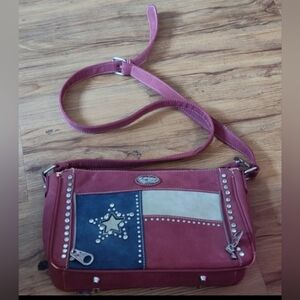 Montana West conceal carry purse. Suede Texas Star Crosbody Callouts / Gift Too